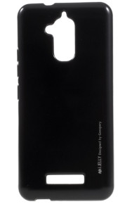 Силиконов гръб ТПУ MERCURY iJelly Metal Case за Asus Zenfone 3 Max 5.2 ZC520TL X008D / Asus Zenfone Pegasus 3 X008 черен
